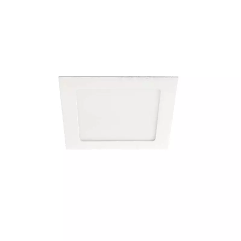 Downlight LED 12W étanche IP44 carré Blanc - Blanc Naturel 4000K