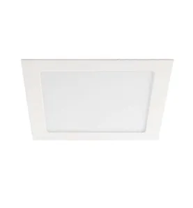 Downlight LED 18W étanche IP44 carré Blanc - Blanc Naturel 4000K 