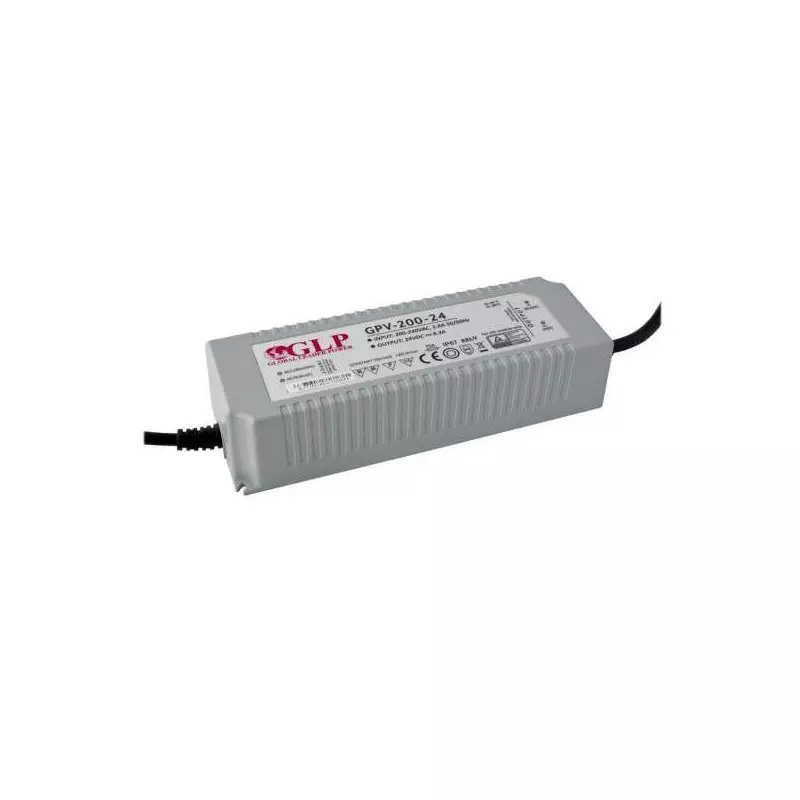 Alimentation LED DC24V 200W 8,3A Étanche IP67 GLP