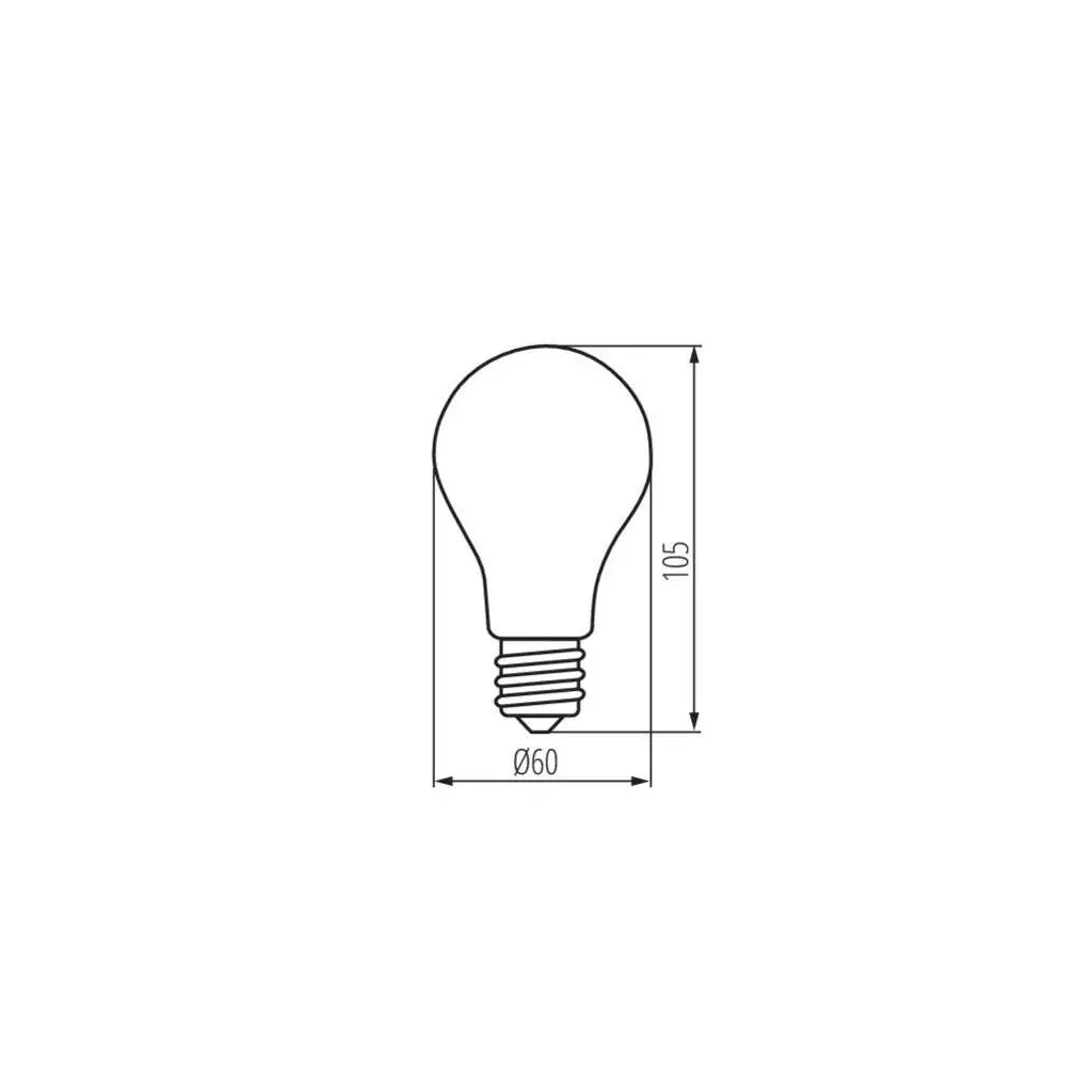 Ampoule LED E27 standard A60 7W 605lm