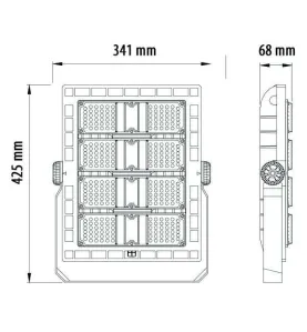 Projecteur LED Sportif haute puissance 240W 90x120° 24000lm