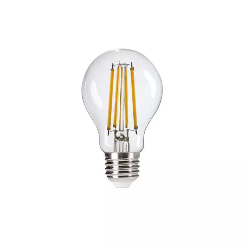 Ampoule LED E27 8W A60 équivalent à 75W - Blanc Chaud 2700K 