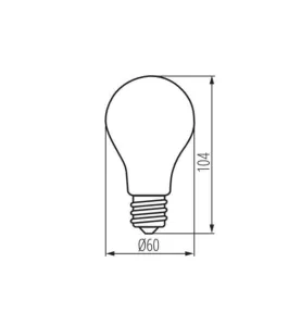 Ampoule LED E27 7W A60 équivalent à 60W - Blanc Naturel 4000K 