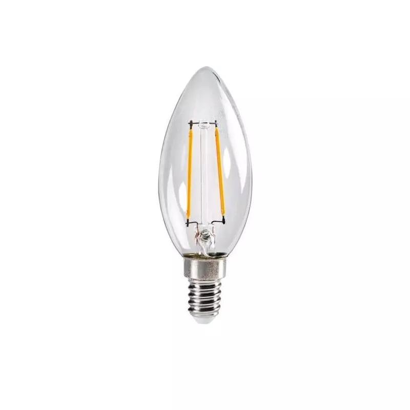 Ampoule LED E14 2,5W C35 équivalent à 25W - Blanc Chaud 2700K