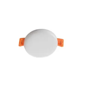 Downlight LED 6W rond ∅75mm Blanc - Blanc Chaud 3000K