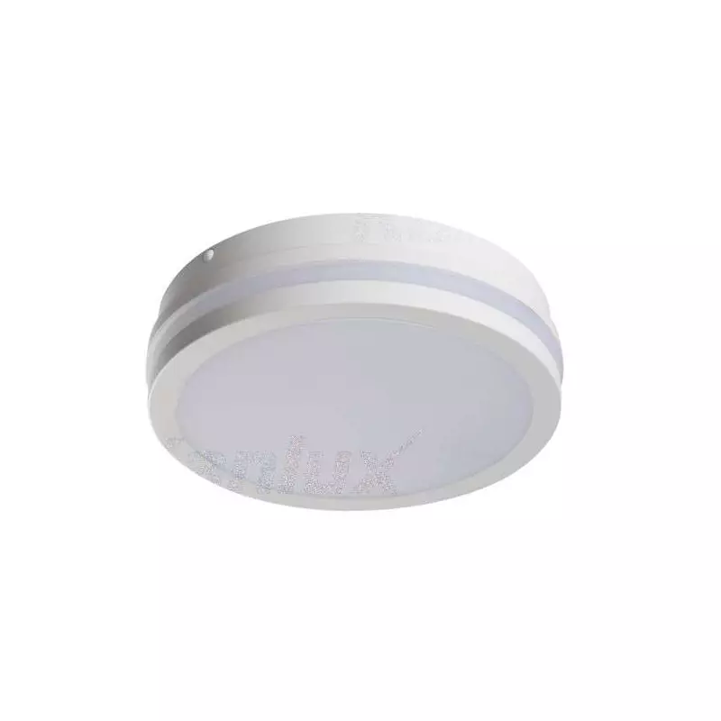 Plafonnier LED 18W à détecteur étanche IP54 rond ∅220mm Blanc - Blanc Naturel 4000K 