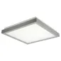 Plafonnier LED 38W carré côté 410mm Gris / blanc - Blanc Naturel 4000K 