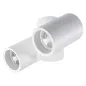 Plafonnier saillie pour 2 ampoules GU10 Blanc