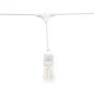 Guirlande Guinguette Blanche Suspendue IP65 14,4m pour 15 Ampoules E27