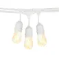 Guirlande Guinguette Blanche Suspendue IP65 14,4m pour 15 Ampoules E27