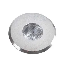 Downlight LED 1W rond ∅42mm Aluminium - Blanc Chaud 3000K