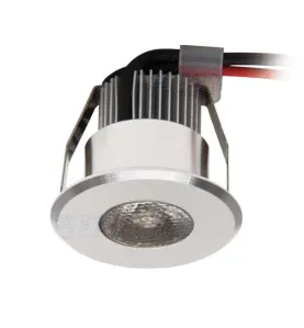 Downlight LED 1W rond ∅42mm Aluminium - Blanc Chaud 3000K