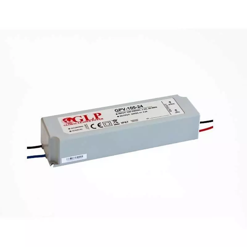 Alimentation LED DC24V 100W 4A Étanche IP67 GLP