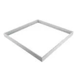 Cadre support en aluminium pour installation saillie dalle LED 600x600 Blanc