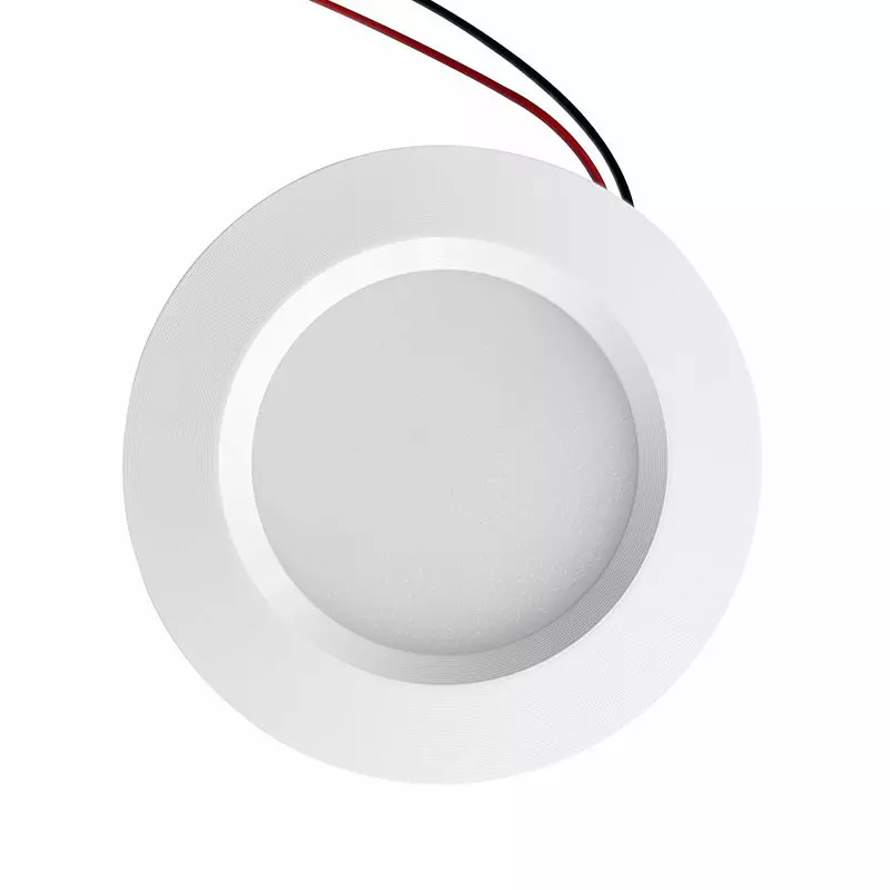 Spot LED Encastrable 55mm Compact Blanc 3W DC12V Équivalent 25W - Blanc Chaud 3000K