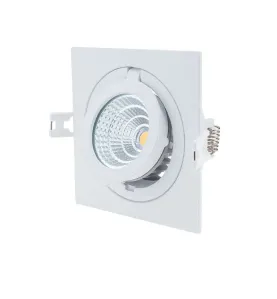 Spot LED Escargot Carré Orientable 12W équivalent 80W