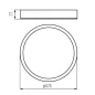 Plafonnier à Culot 3 x E27 rond ∅475mm Blanc mat 