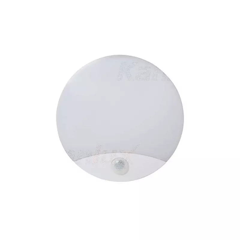 Plafonnier LED 15W à détecteur étanche IP44 rond ∅250mm Blanc - Blanc Naturel 4000K 