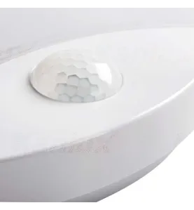 Plafonnier LED 15W à détecteur étanche IP44 rond ∅250mm Blanc - Blanc Naturel 4000K 