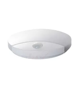 Plafonnier LED 15W à détecteur étanche IP44 rond ∅250mm Blanc - Blanc Naturel 4000K 