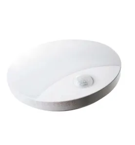 Plafonnier LED 15W à détecteur étanche IP44 rond ∅250mm Blanc - Blanc Naturel 4000K 