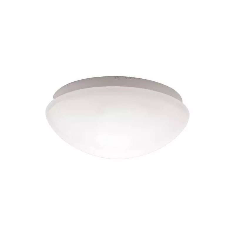 Plafonnier à Culot 1 x E27 étanche IP44 rond ∅277mm Blanc 