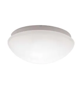 Plafonnier à Culot 1 x E27 étanche IP44 rond ∅277mm Blanc 