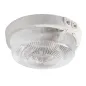 Plafonnier à Culot 1 x E27 étanche IP44 rond ∅225mm Blanc 