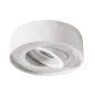 Support de spot encastrable perçage 85mm rond Blanc 