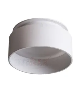 Support de spot encastrable perçage 67mm rond Blanc 