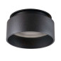 Support de spot encastrable perçage 67mm rond Noir 