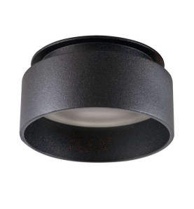 Support de spot encastrable perçage 67mm rond Noir 