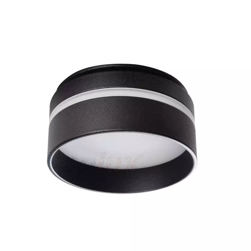 Support de spot encastrable perçage 67mm rond Noir 