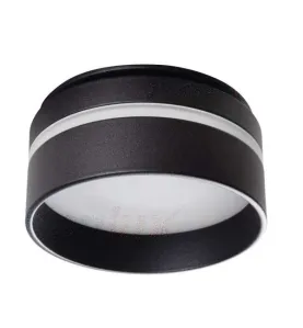 Support de spot encastrable perçage 67mm rond Noir 