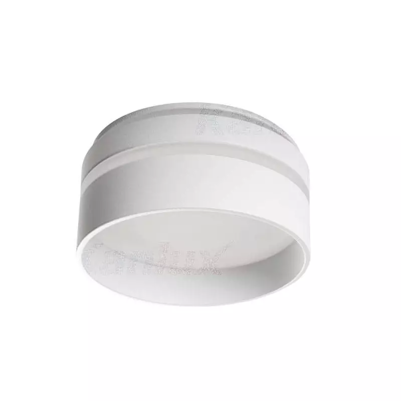 Support de spot encastrable perçage 67mm rond Blanc 