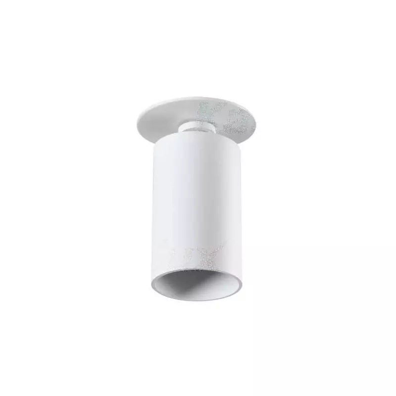 Support de spot orientable encastrable perçage 70mm Blanc 