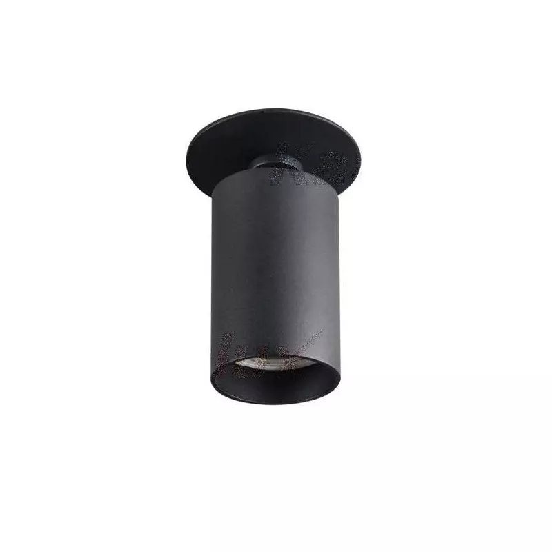 Support de spot orientable encastrable perçage 70mm Noir 