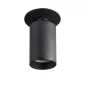 Support de spot orientable encastrable perçage 70mm Noir 