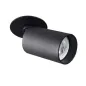 Support de spot orientable encastrable perçage 70mm Noir 