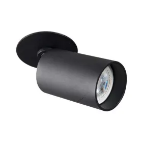 Support de spot orientable encastrable perçage 70mm Noir 