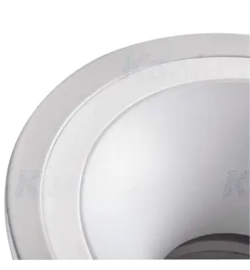 Support de spot encastrable perçage 90mm rond Blanc mat 