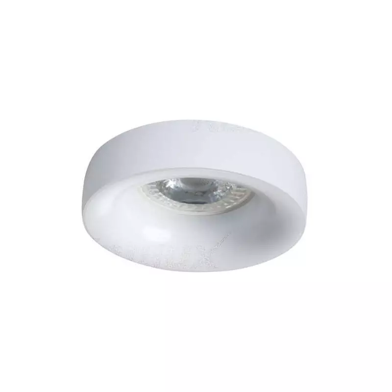 Support de spot encastrable perçage 70mm rond Blanc 