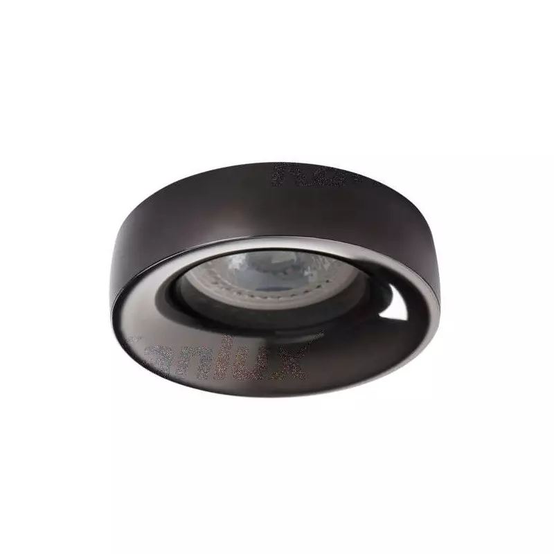 Support de spot encastrable perçage 70mm rond Anthracite 