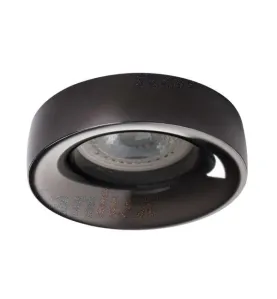 Support de spot encastrable perçage 70mm rond Anthracite 