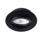 Support de spot encastrable perçage 70mm rond Noir 