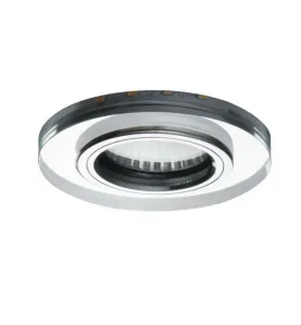 Support de spot encastrable perçage 65-70mm rond Argent 