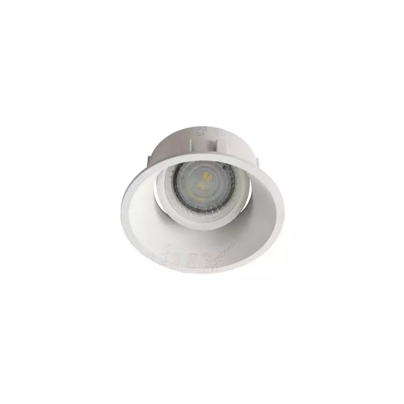 Support de spot encastrable perçage 83mm rond Blanc