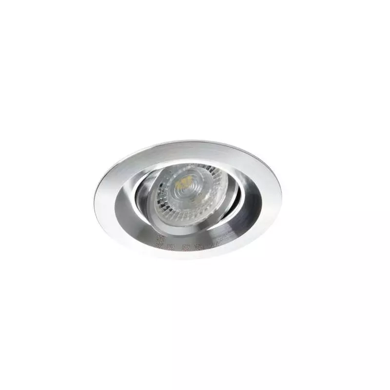 Support de spot encastrable perçage 75mm rond Aluminium 