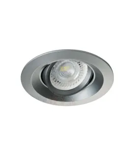 Support de spot encastrable perçage 75mm rond Gris 