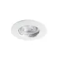 Support de spot encastrable perçage 65-75mm rond Blanc 